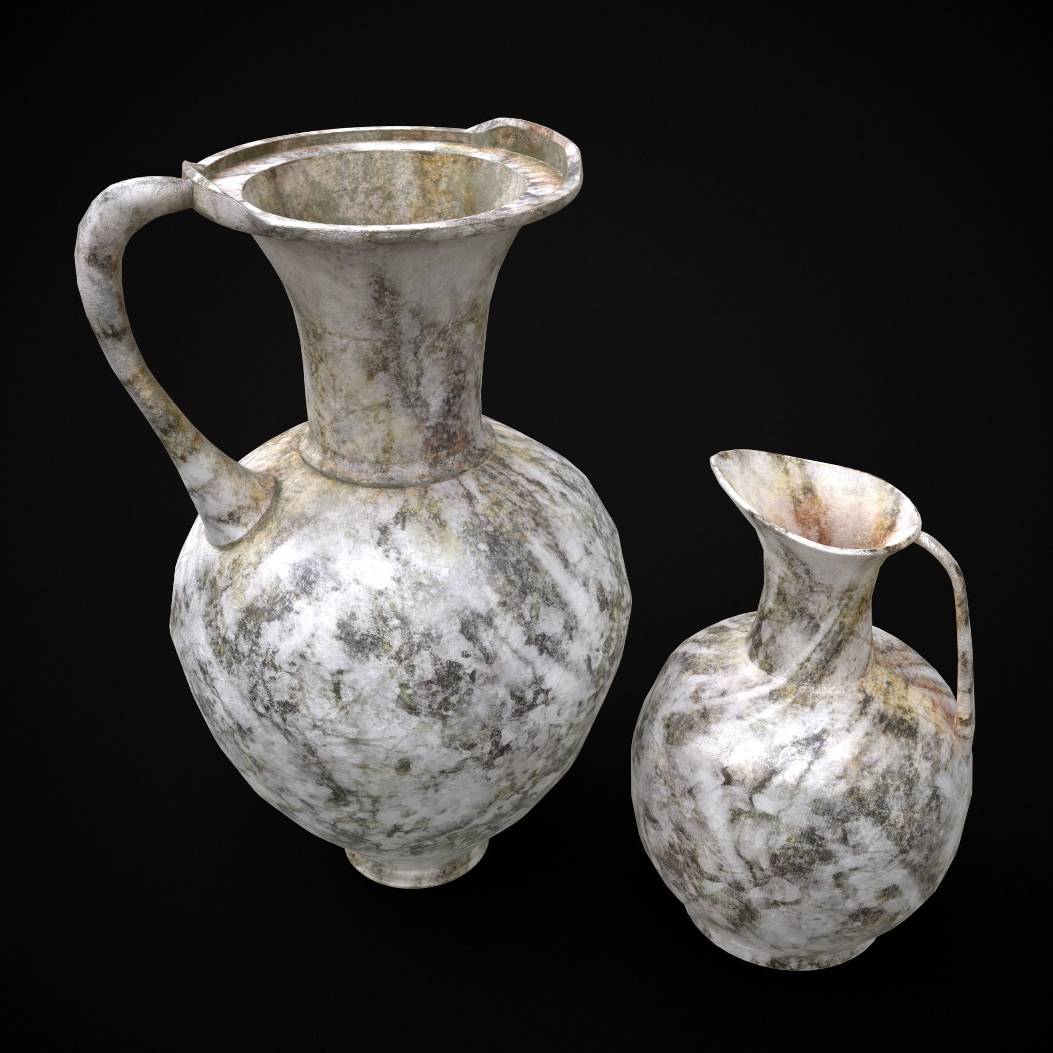 Marble Pitchers 3D Model Collection_17