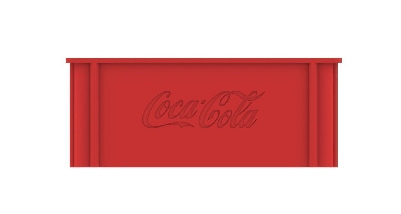 COCA-COLA BOX MINI BOTTLES 90S 3D print model_3