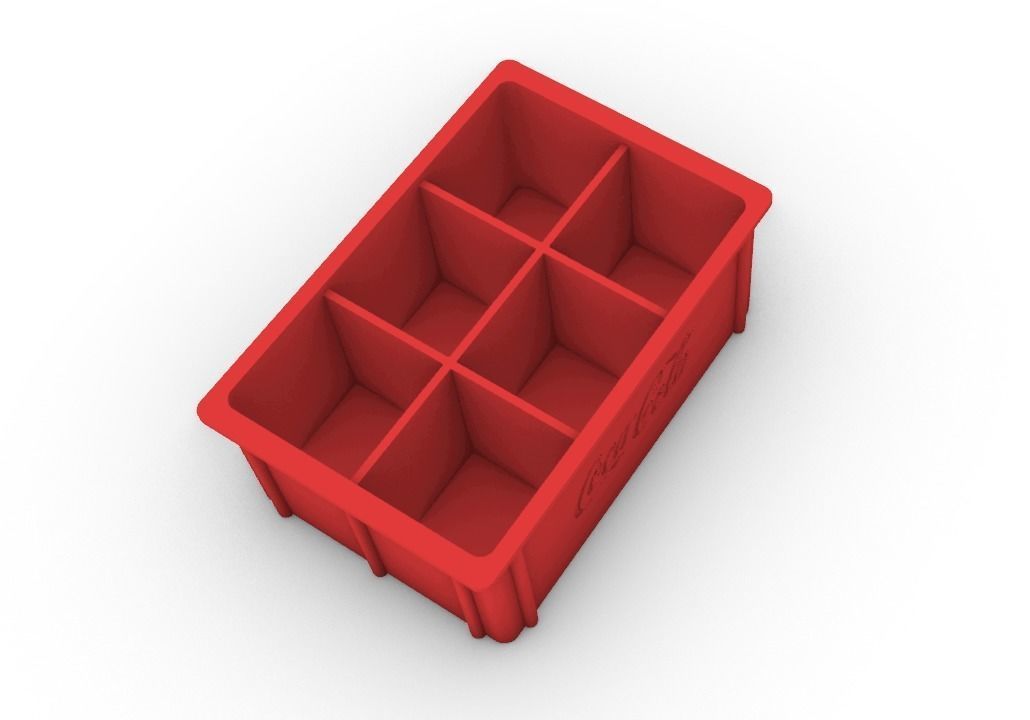 COCA-COLA BOX MINI BOTTLES 90S 3D print model_2