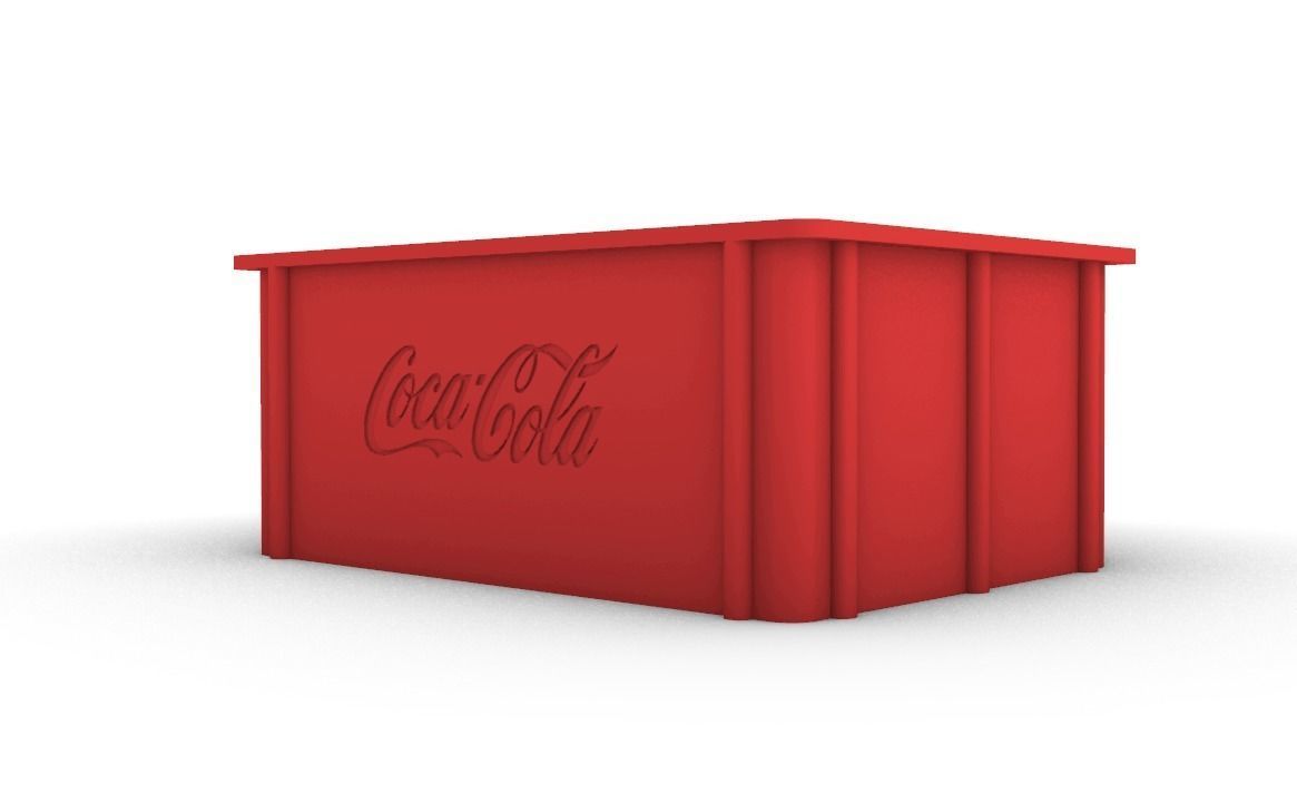 COCA-COLA BOX MINI BOTTLES 90S 3D print model_1