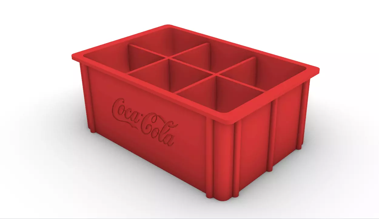 COCA-COLA BOX MINI BOTTLES 90S 3D print model_0