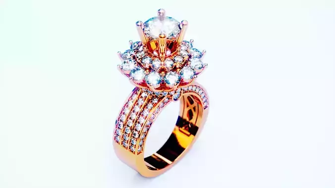 Engagement Ring 7 3D print model