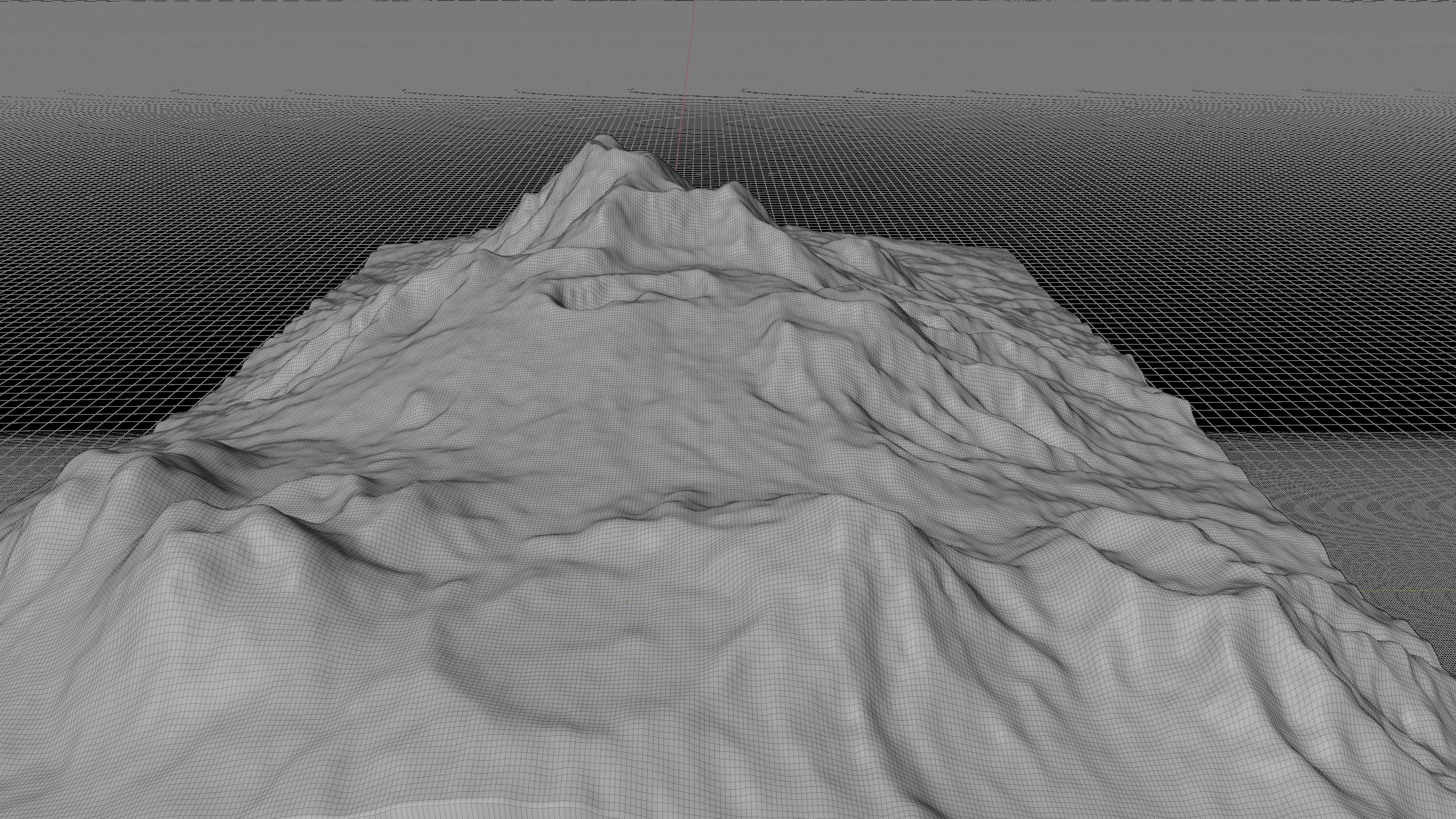 Mount Aso Nakadake terrain 3d 3D model_11