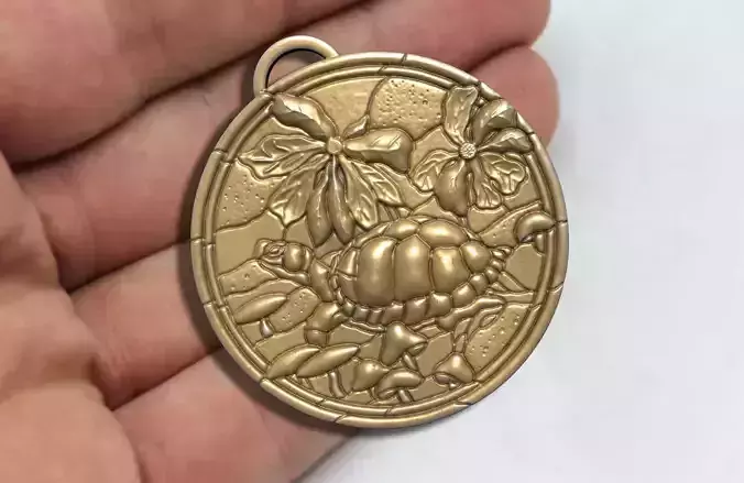 Turtle jewelry  Pendant  STL
