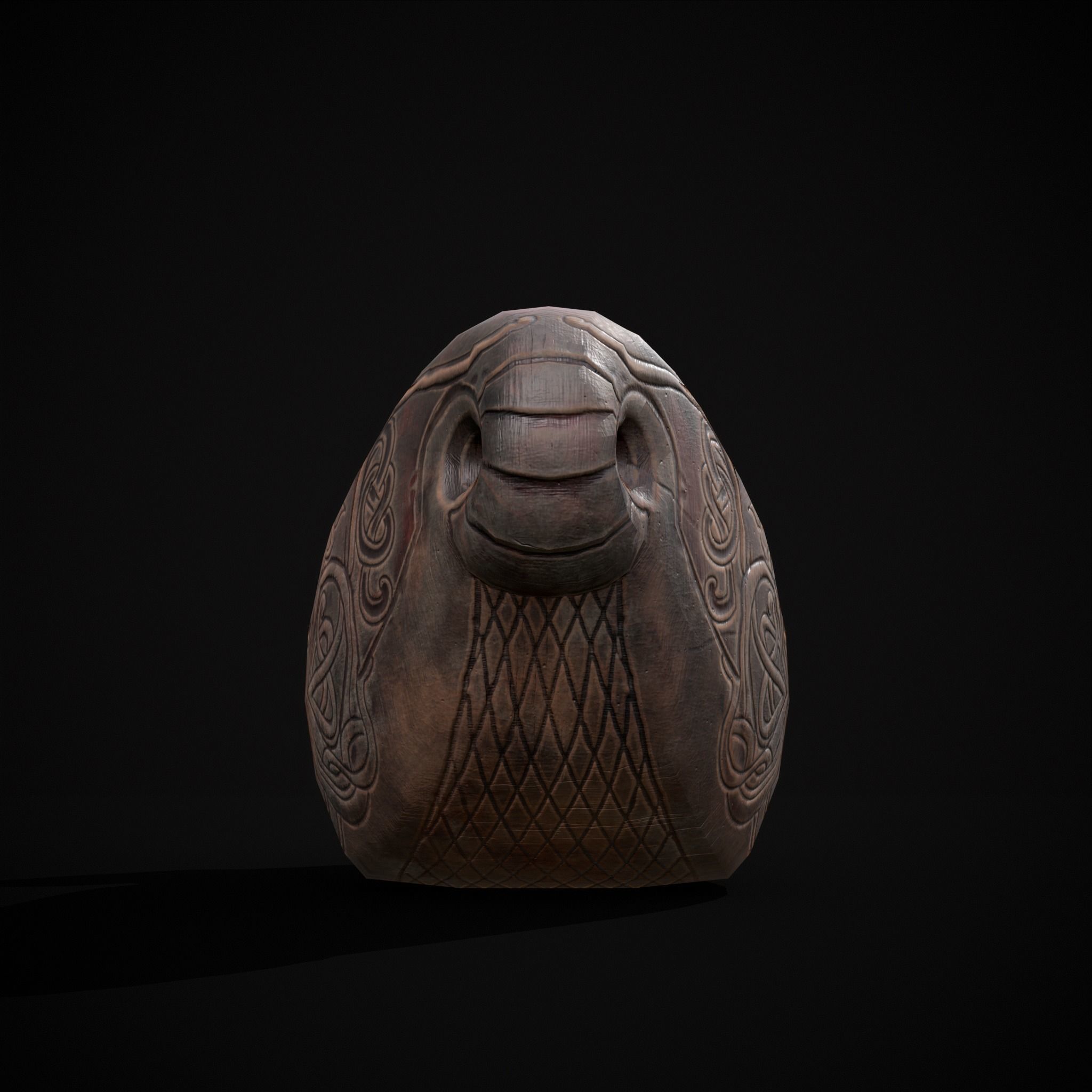 Ram Drinking Vessel Low-poly 3D model_12