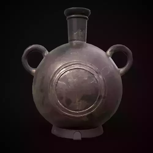 Golden Pottery Low-poly 3D model