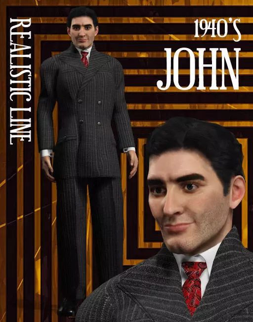 Films Noirs Collection 1 John 3D model_0