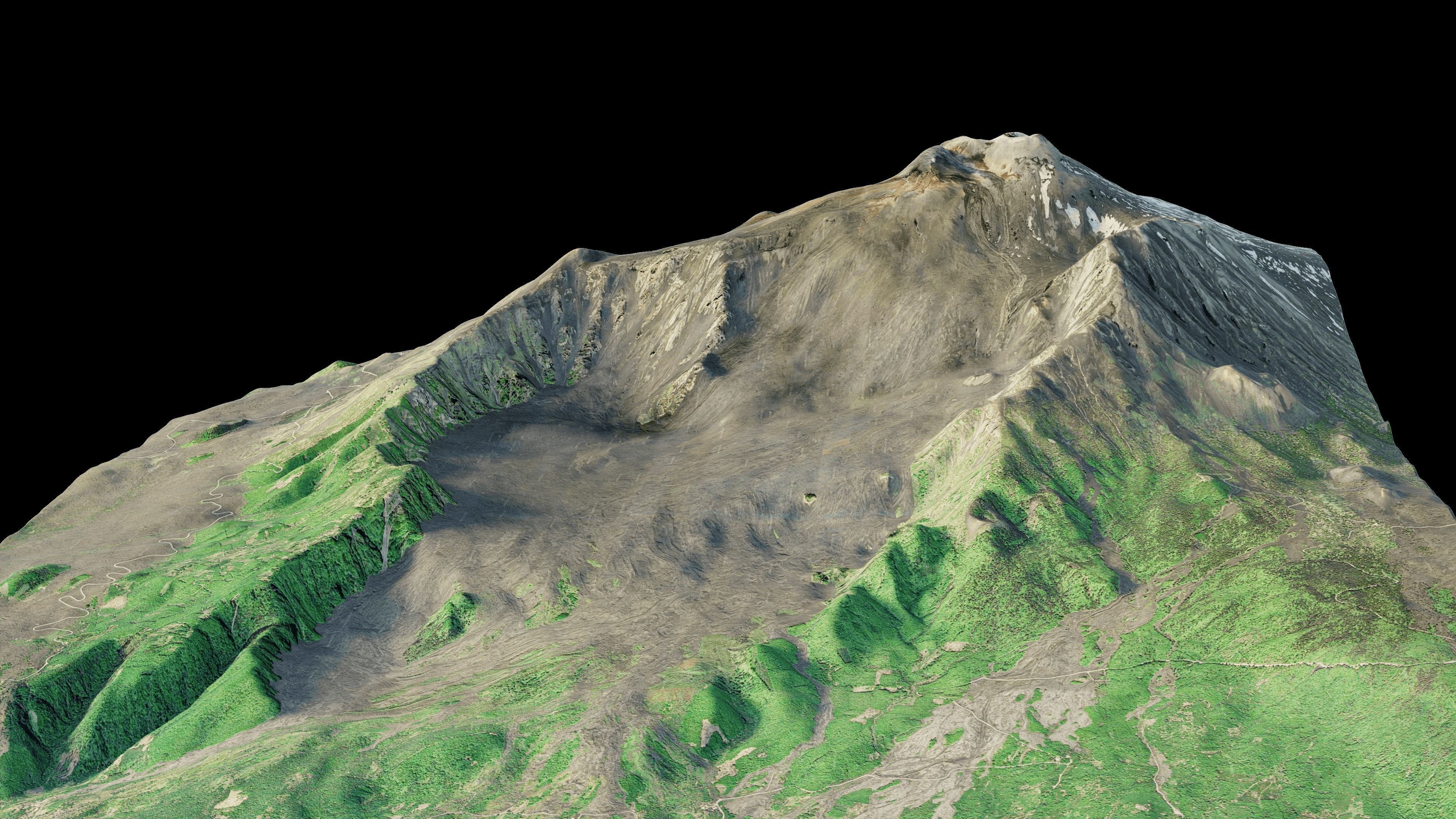 Mount Etna 3d model terrain 3D model_9