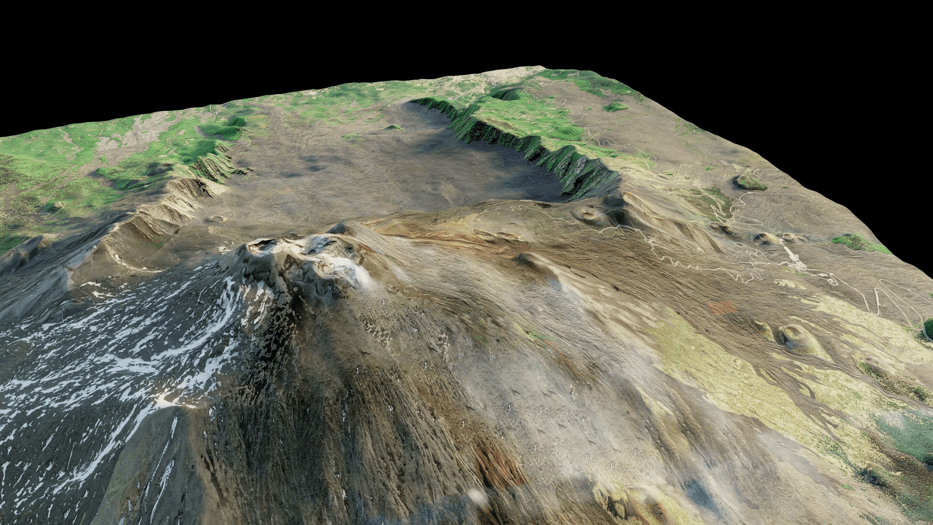 Mount Etna 3d model terrain 3D model_2