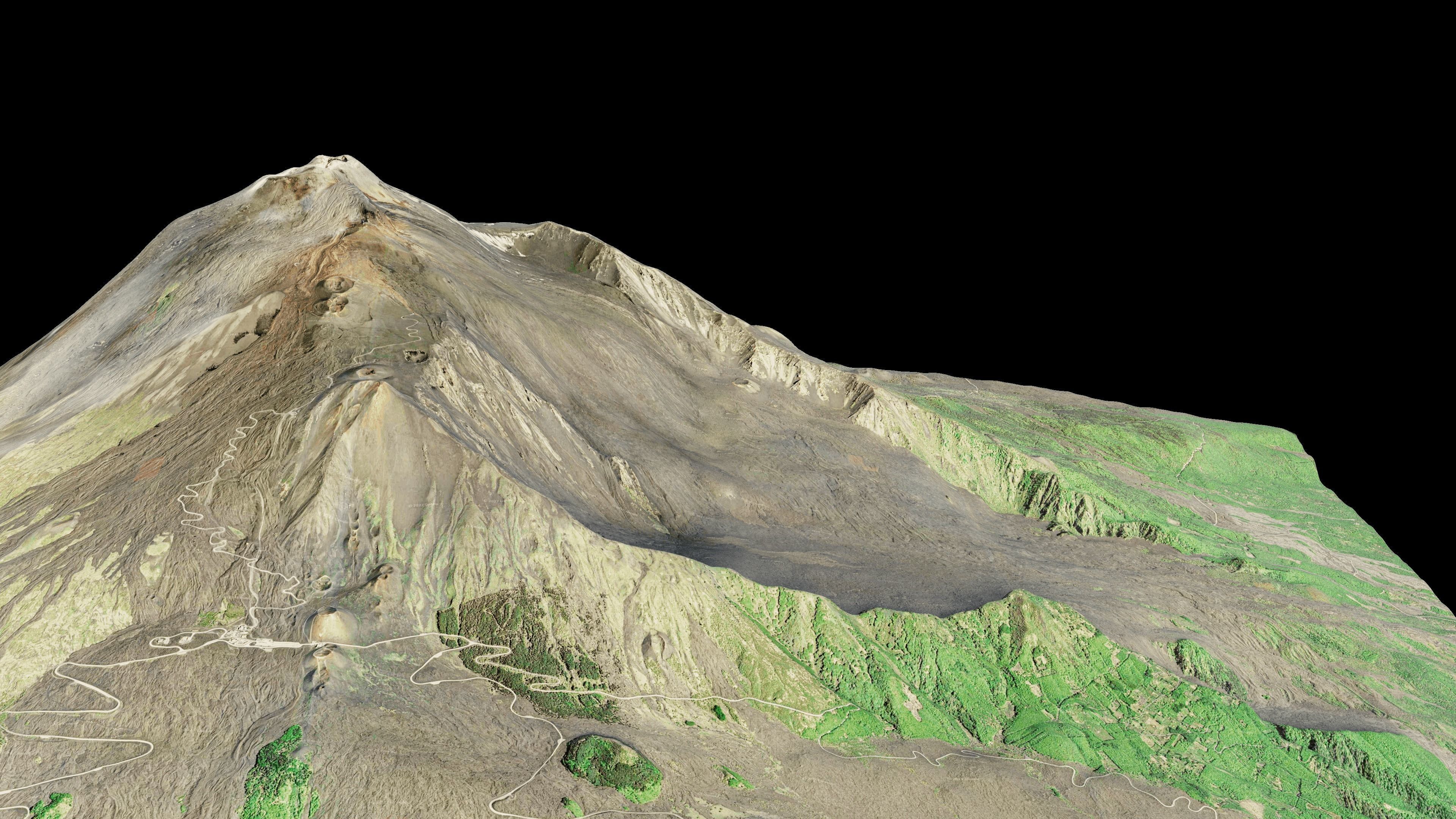 Mount Etna 3d model terrain 3D model_5