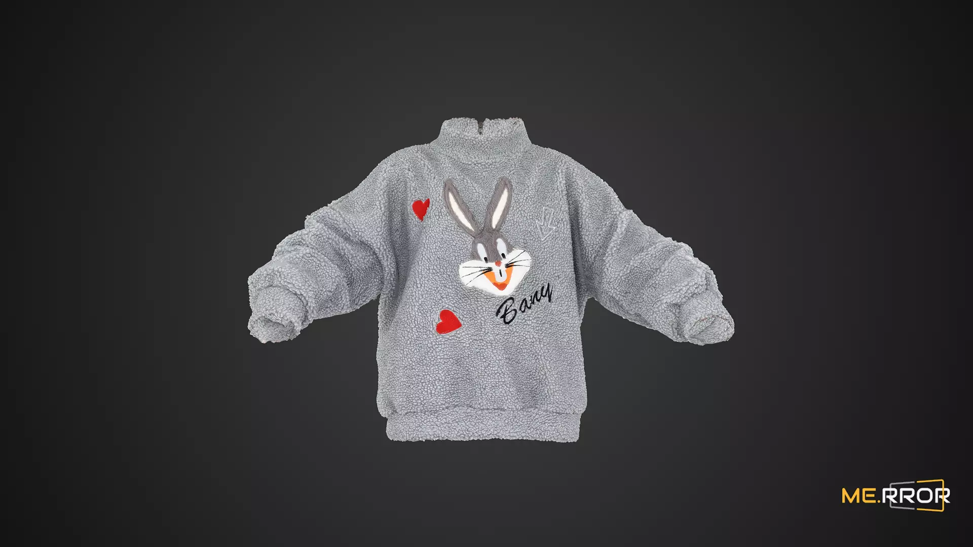 Gray Bany Fleece 3D model