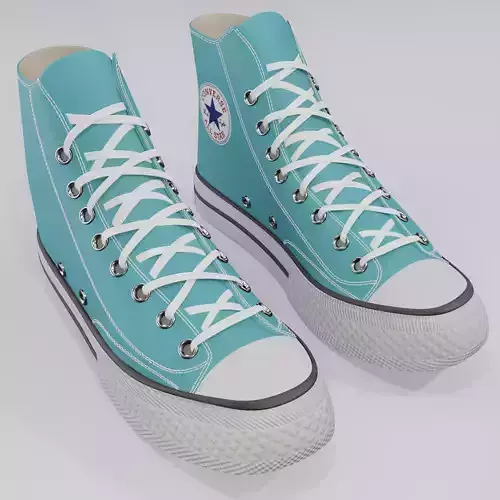 Basketball Leather Shoes Converse All Star Light Blue