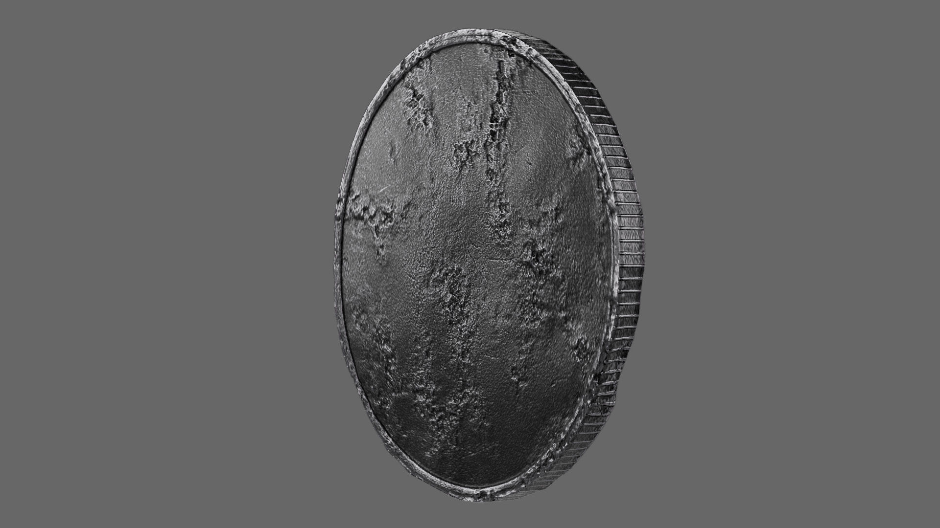 Bitcoin coin Low-poly 3D model_2