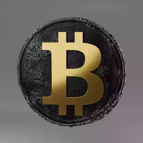Bitcoin coin Low-poly 3D model