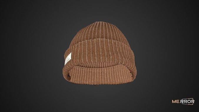 Brown Beanie 3D model