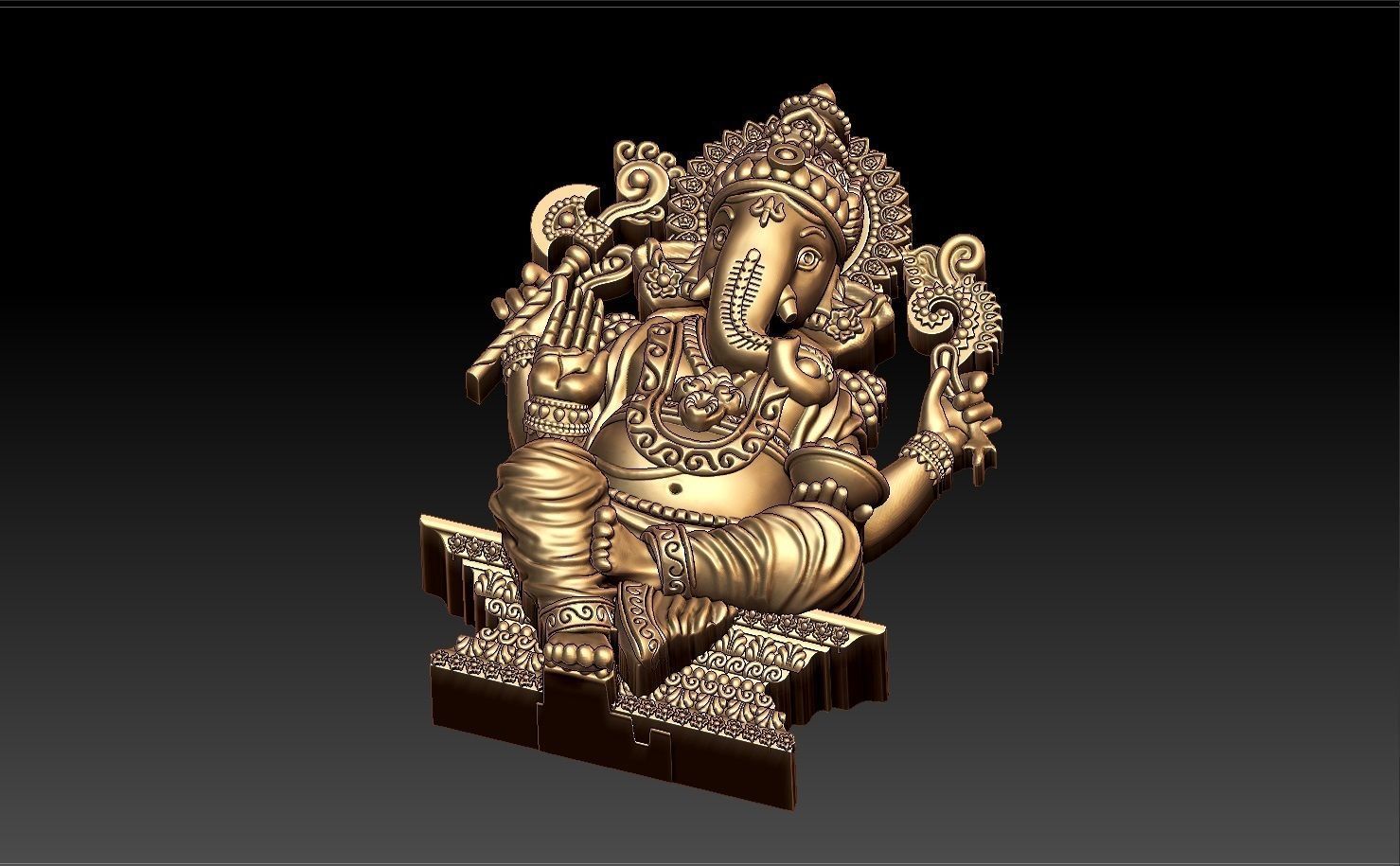 GANAPATHI PENDENT 3D print model_2