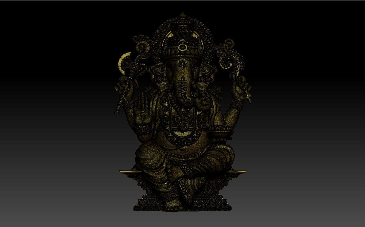 GANAPATHI PENDENT 3D print model_9