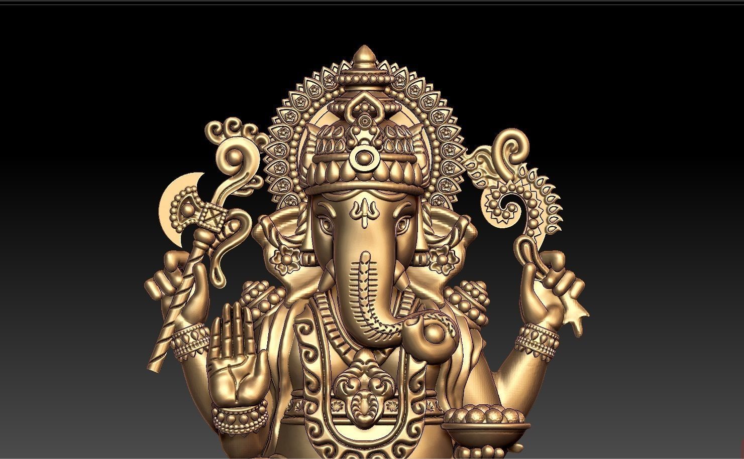 GANAPATHI PENDENT 3D print model_1