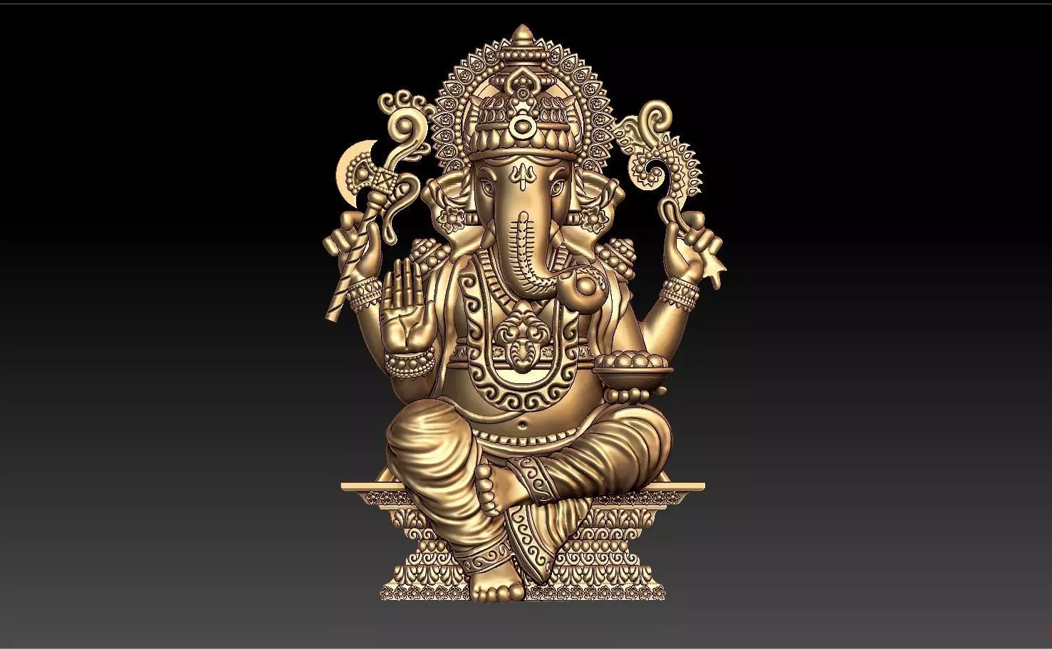 GANAPATHI PENDENT 3D print model_0
