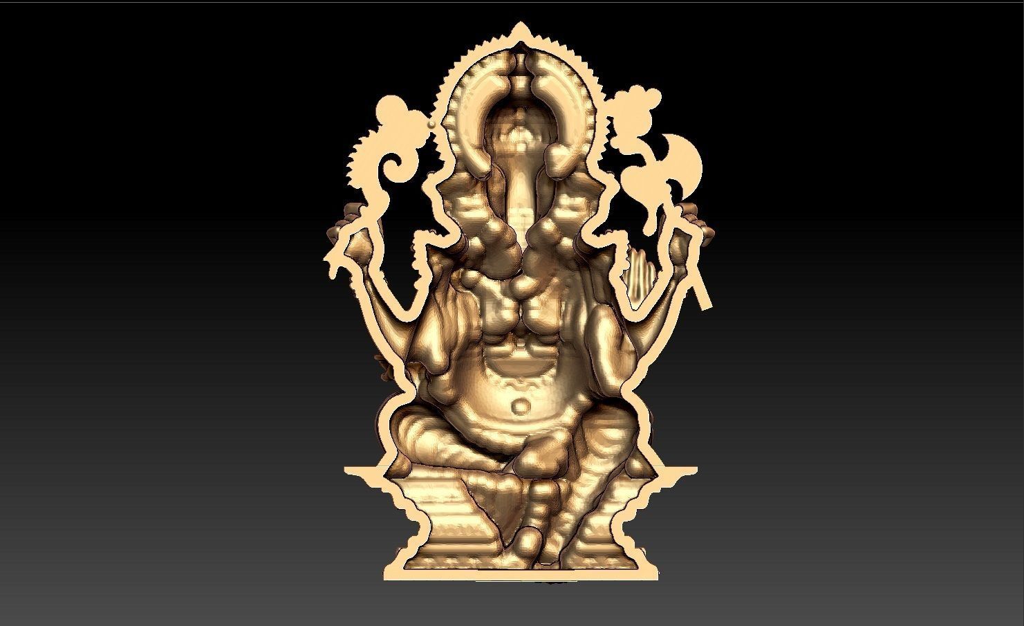 GANAPATHI PENDENT 3D print model_5