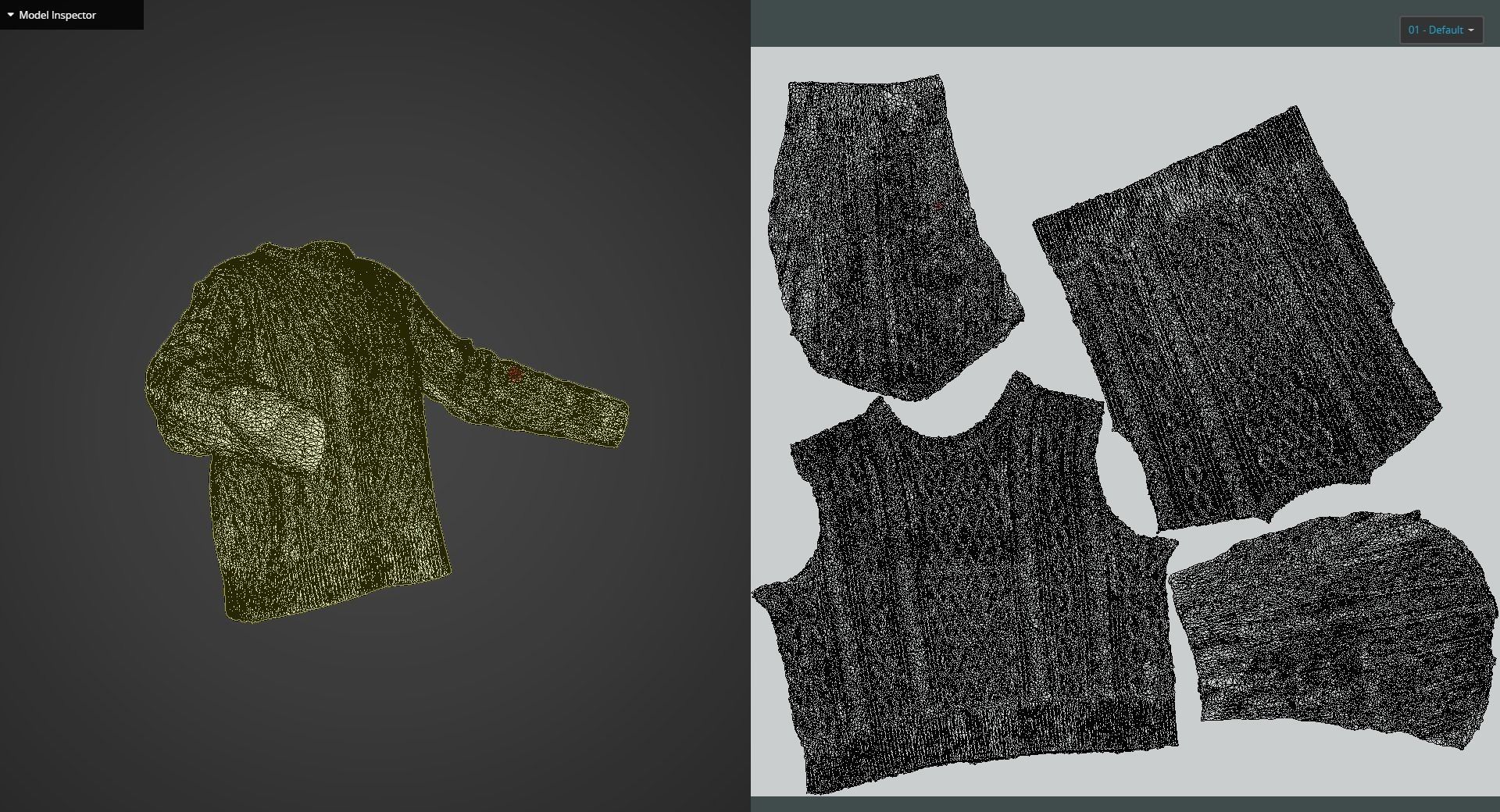 White Knit Sweater 3D model_12