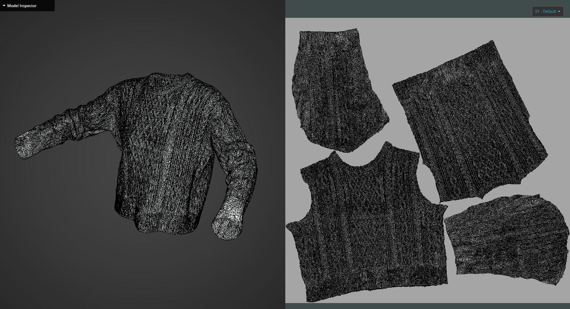 White Knit Sweater 3D model_13
