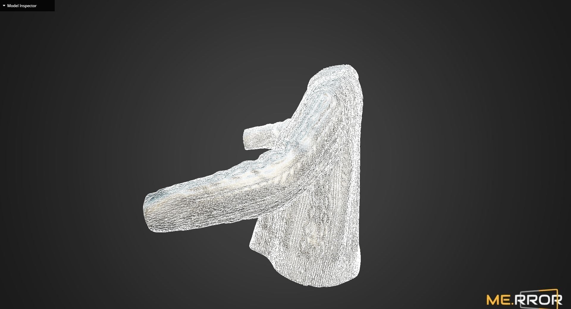 White Knit Sweater 3D model_11