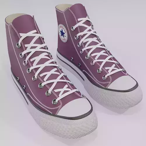 Basketball Leather Shoes Converse All Star Purple