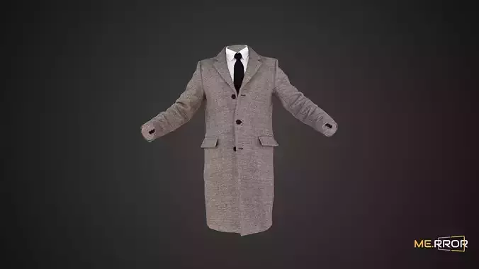 Herringbone Coat 3D model