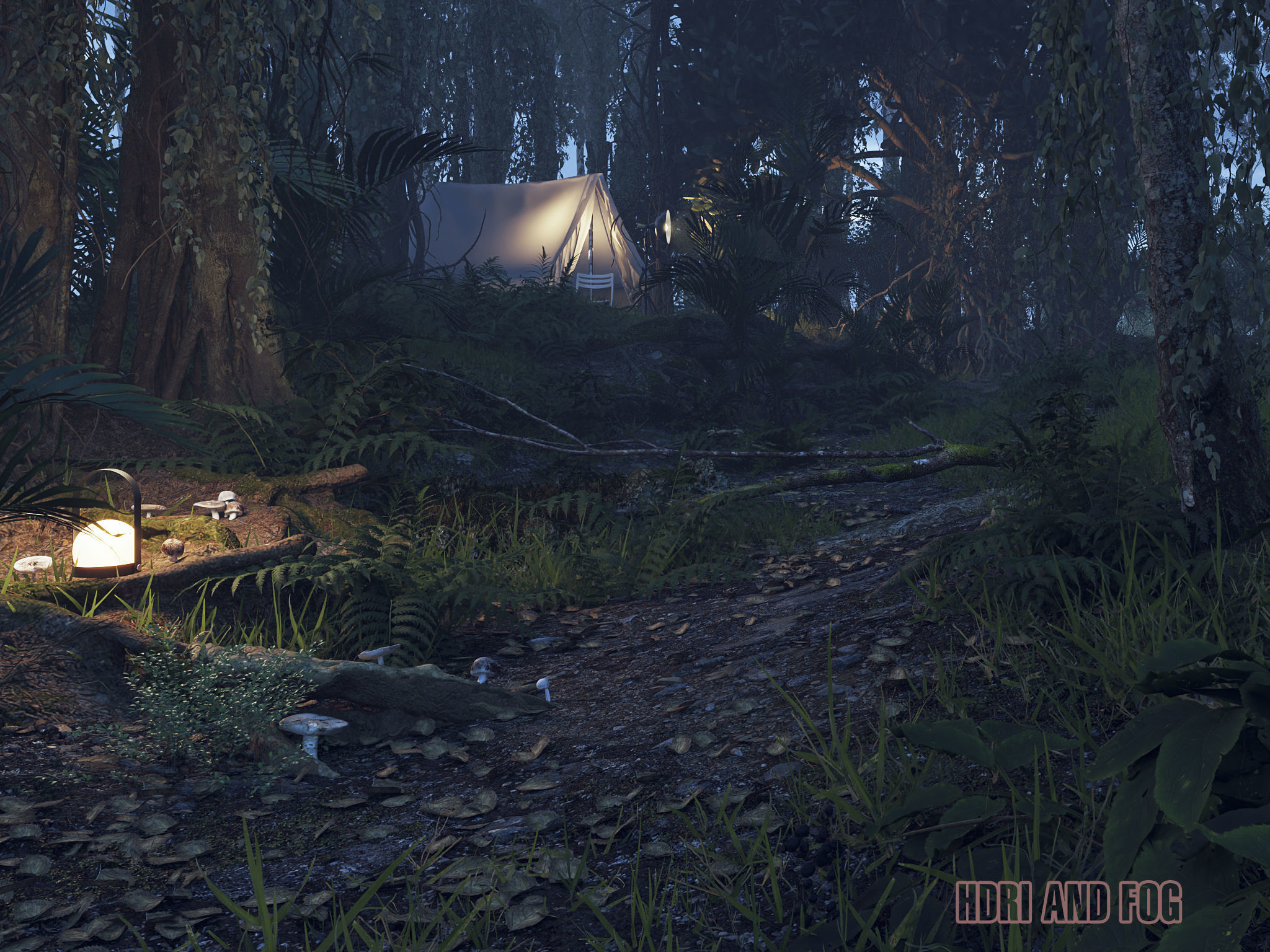 The Forest - Full Model Sketchup - V-ray Render 3D model_3