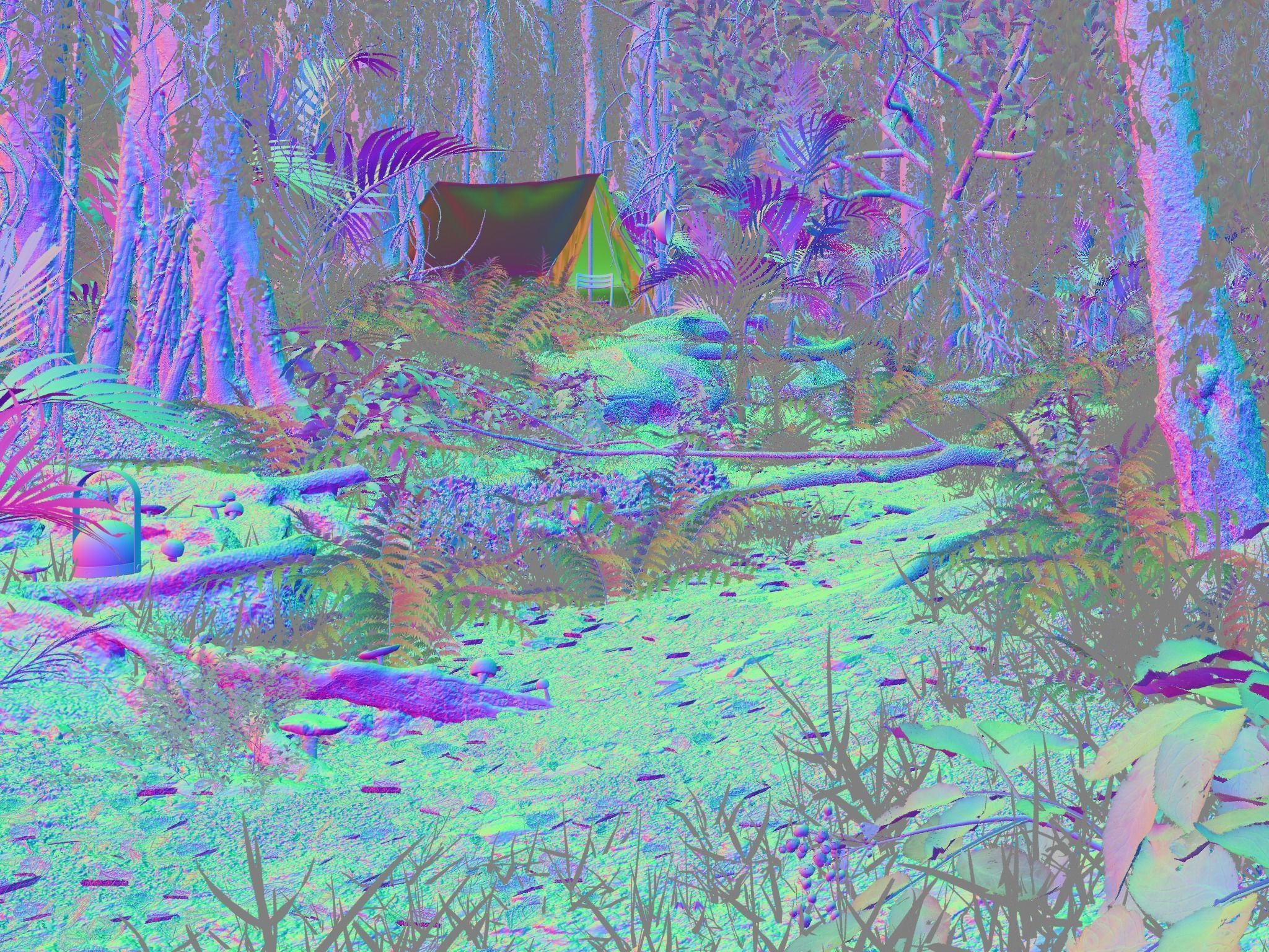 The Forest - Full Model Sketchup - V-ray Render 3D model_10