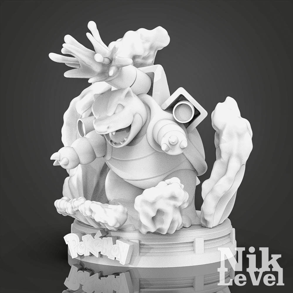 Blastoise Pokemon 3D Printable  3D print model_19