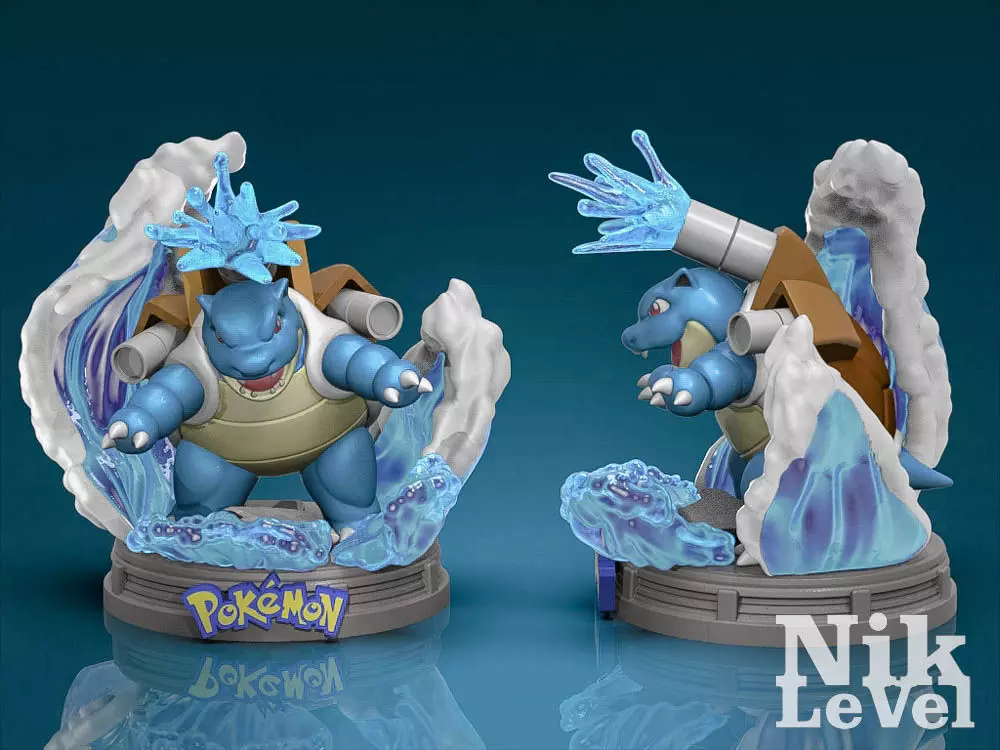Blastoise Pokemon 3D Printable  3D print model_0