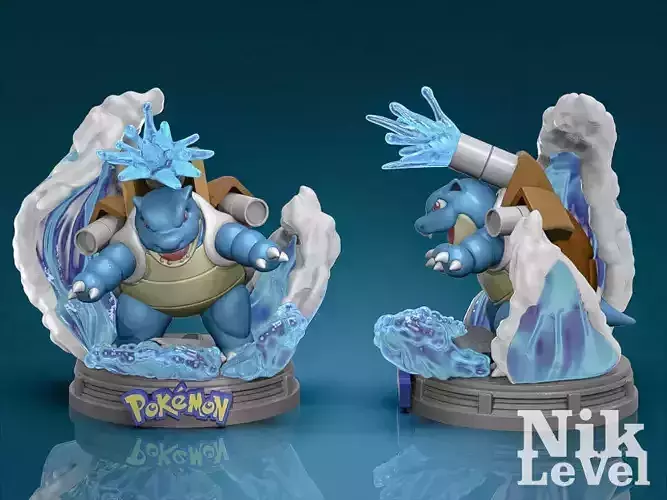 Blastoise Pokemon 3D Printable  3D print model
