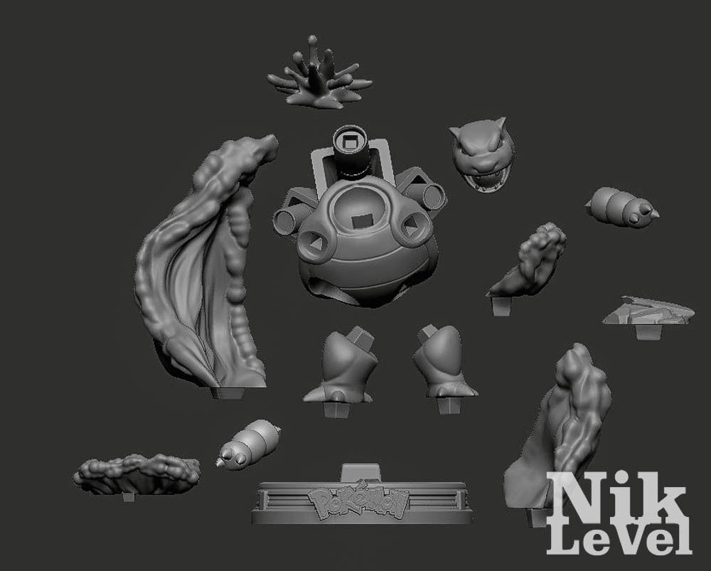 Blastoise Pokemon 3D Printable  3D print model_1