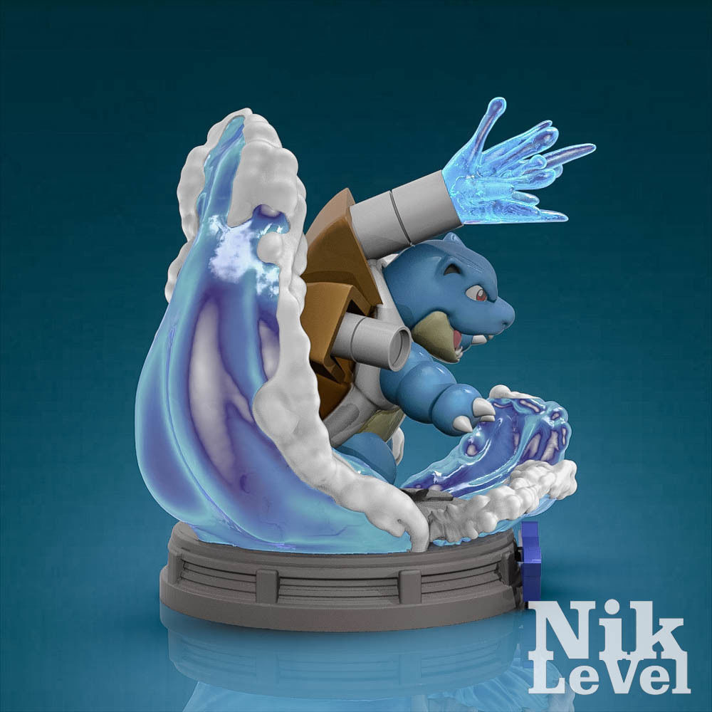 Blastoise Pokemon 3D Printable  3D print model_7