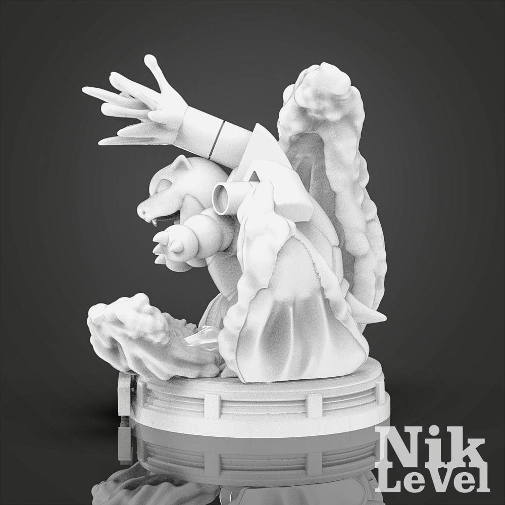 Blastoise Pokemon 3D Printable  3D print model_17
