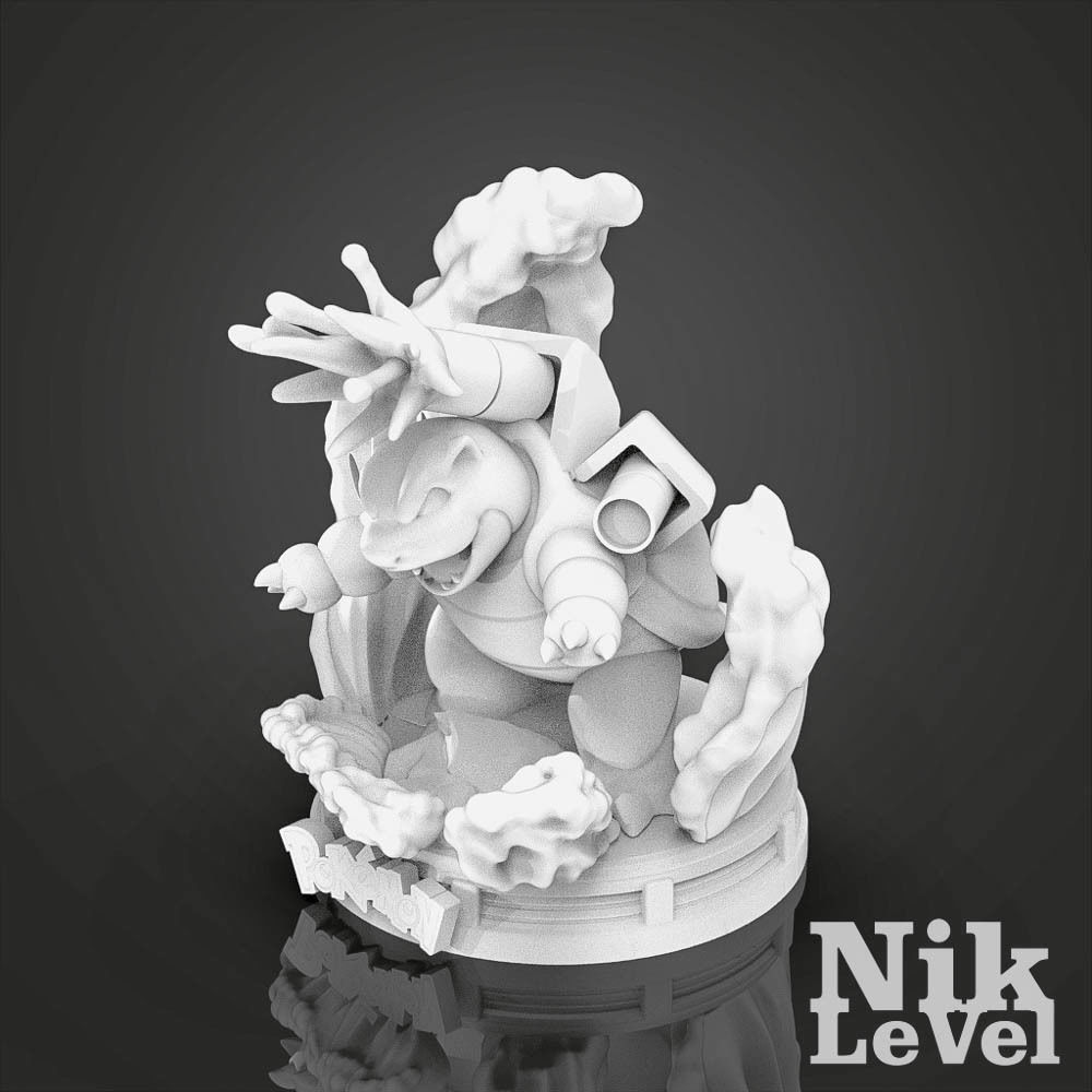 Blastoise Pokemon 3D Printable  3D print model_18