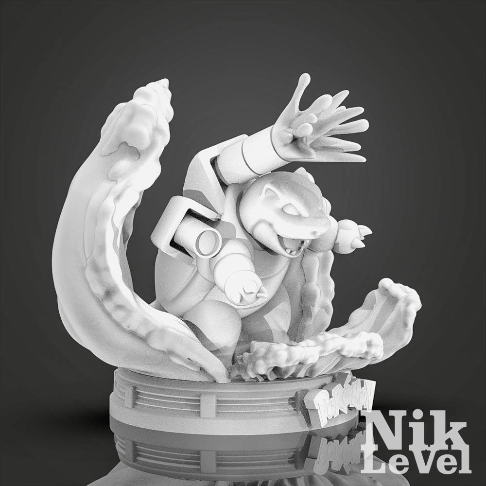 Blastoise Pokemon 3D Printable  3D print model_16