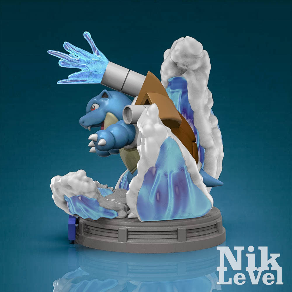 Blastoise Pokemon 3D Printable  3D print model_9