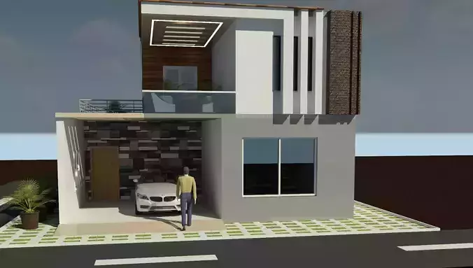 Modern Building Design 3D print model