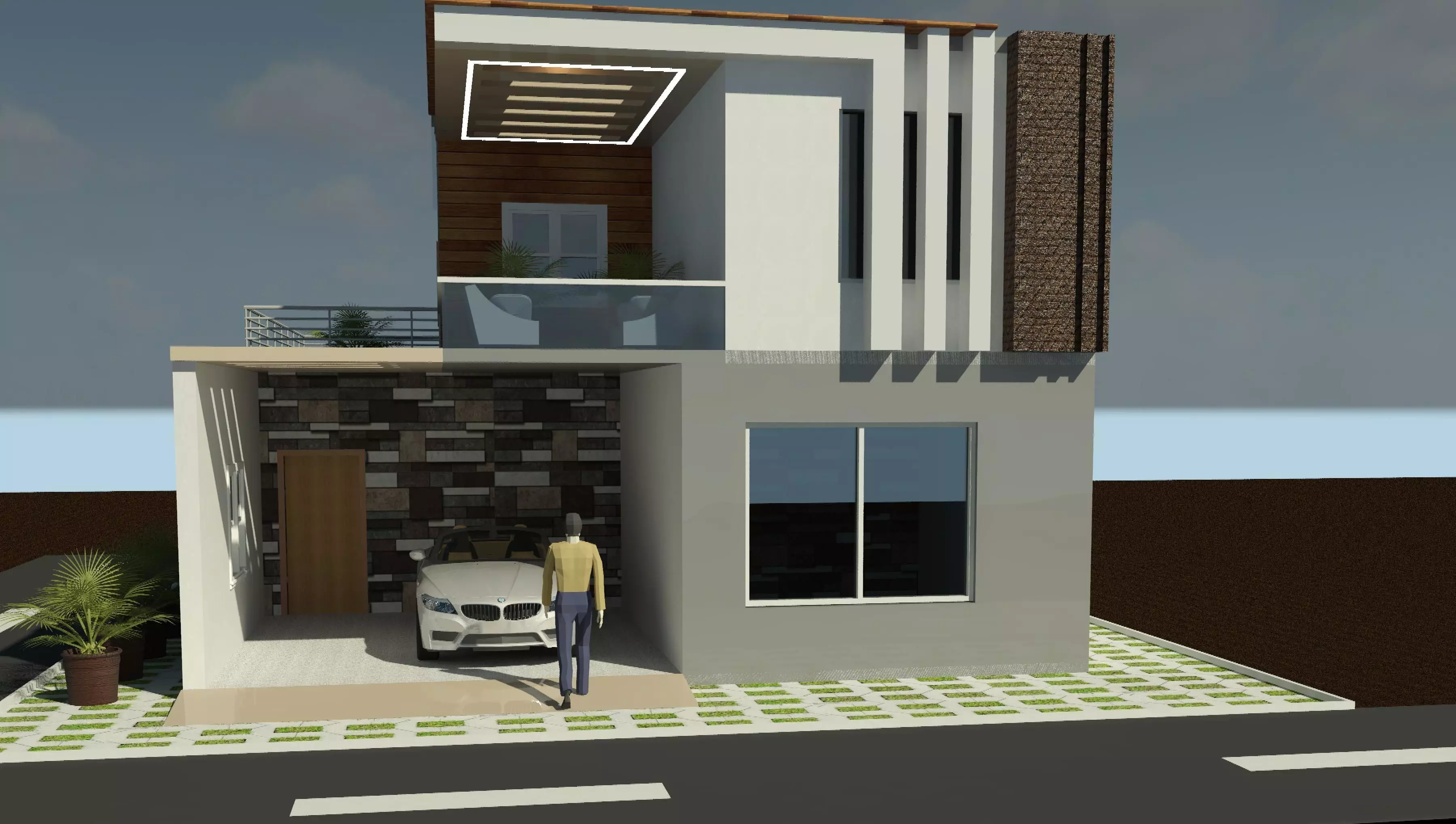 Modern Building Design 3D print model_0