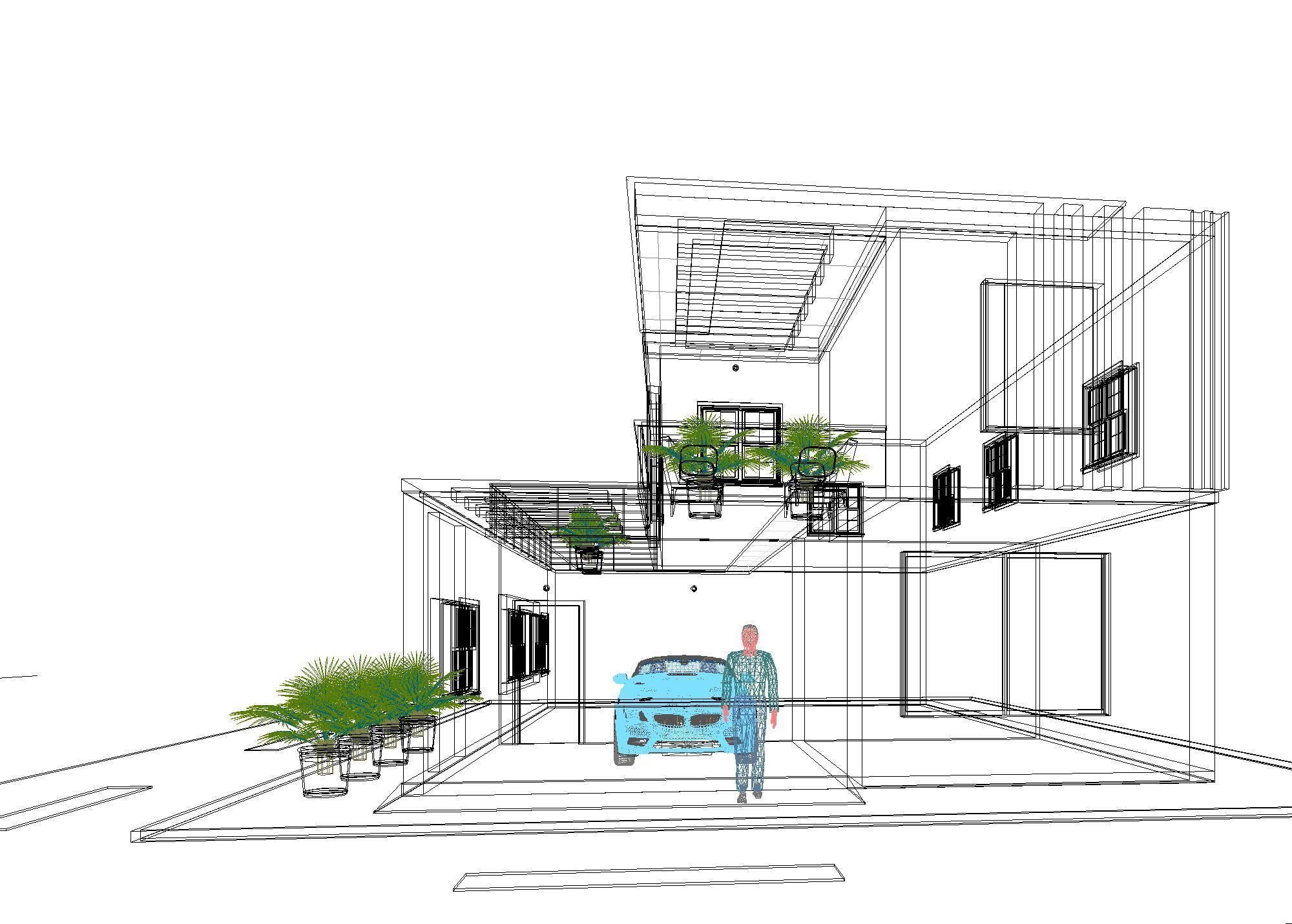 Modern Building Design 3D print model_1