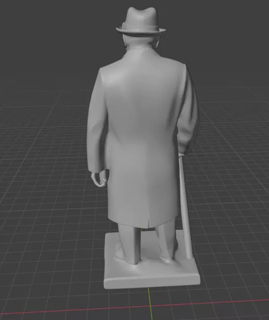 Winston Churchill 3D print model_8