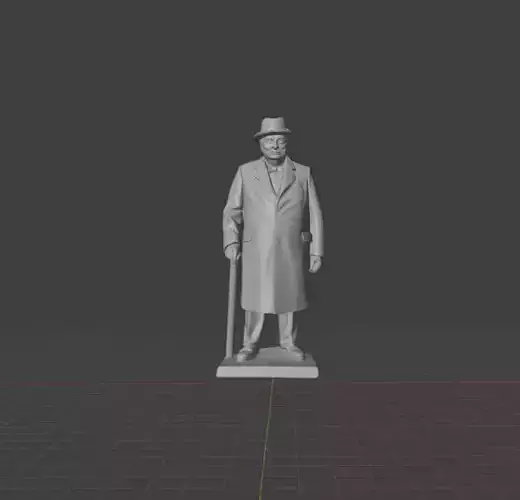 Winston Churchill 3D print model