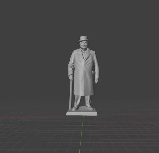 Winston Churchill 3D print model_0
