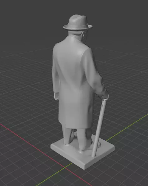 Winston Churchill 3D print model_9