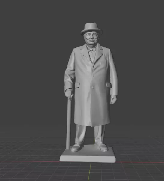Winston Churchill 3D print model_6