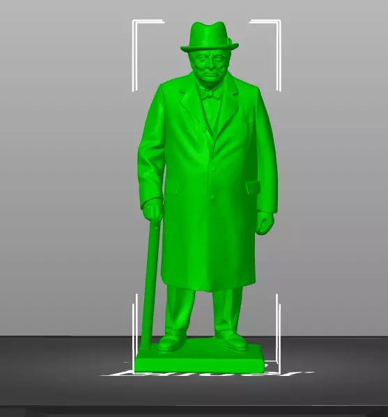 Winston Churchill 3D print model_22