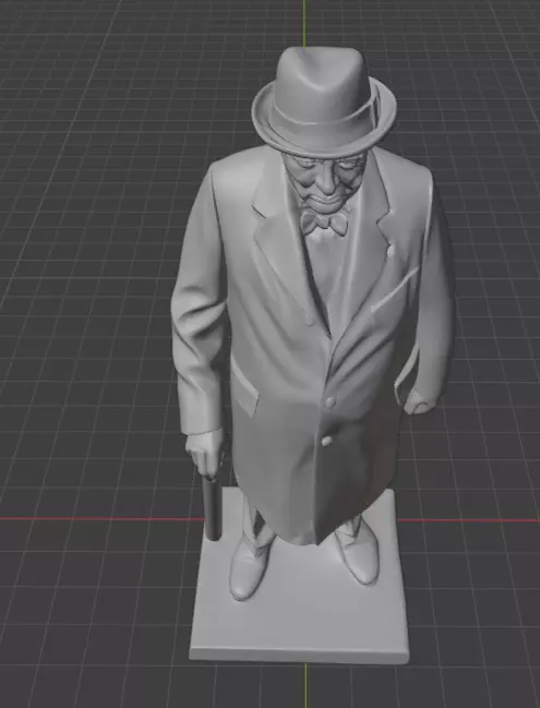 Winston Churchill 3D print model_26